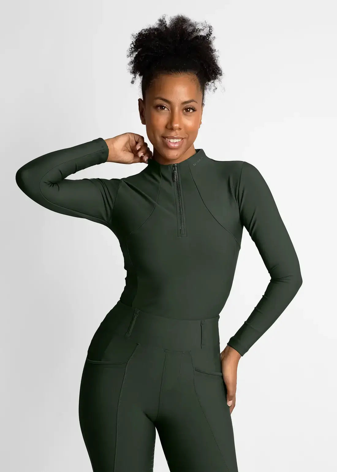 MAXIMILIAN EQUESTRIAN Langarm Base Layer hunter green