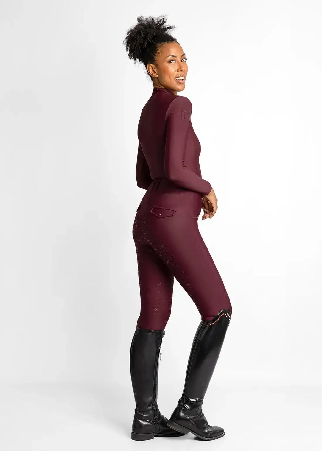 MAXIMILIAN EQUESTRIAN Langarm Base Layer burgundy