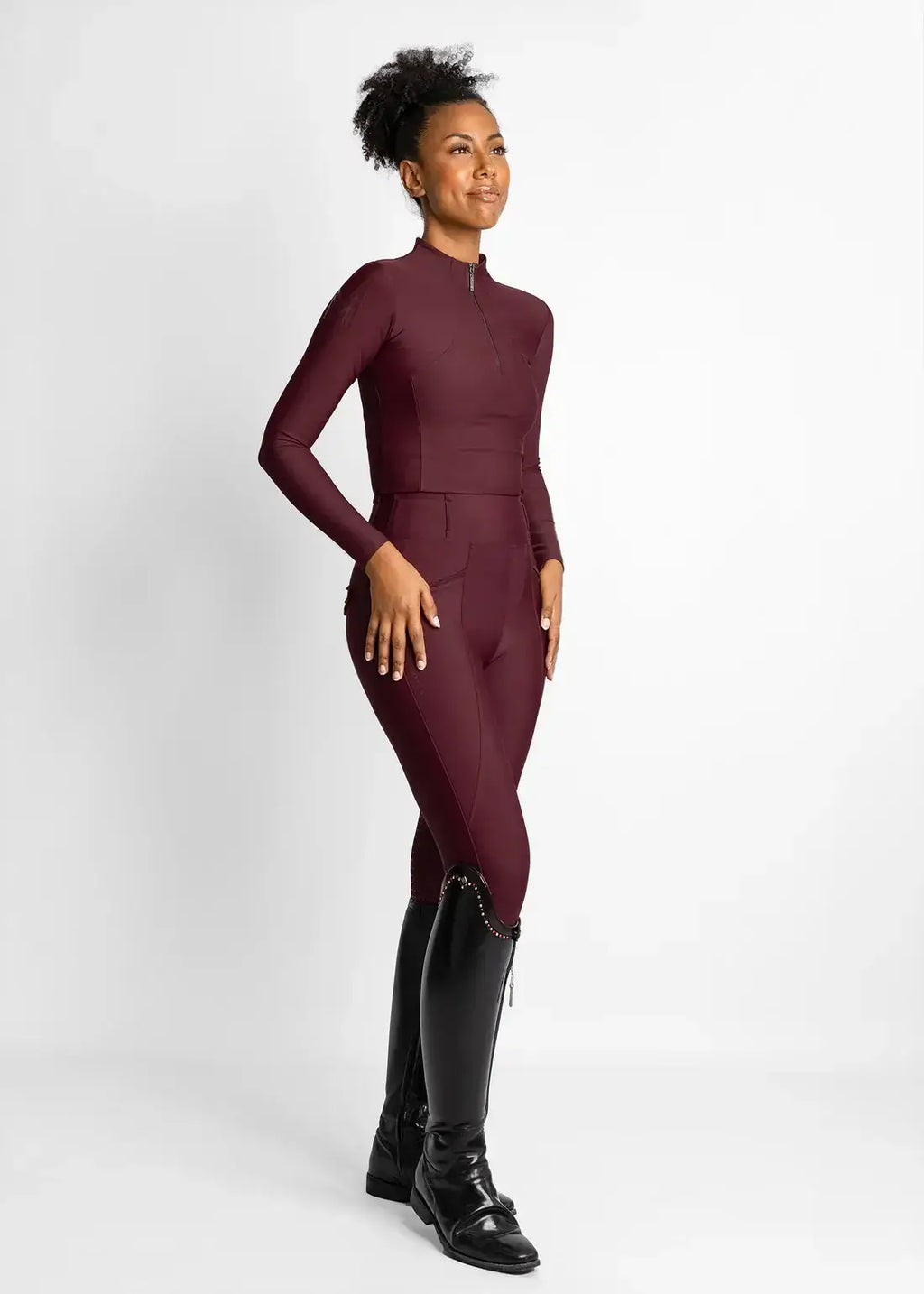 MAXIMILIAN EQUESTRIAN Langarm Base Layer burgundy