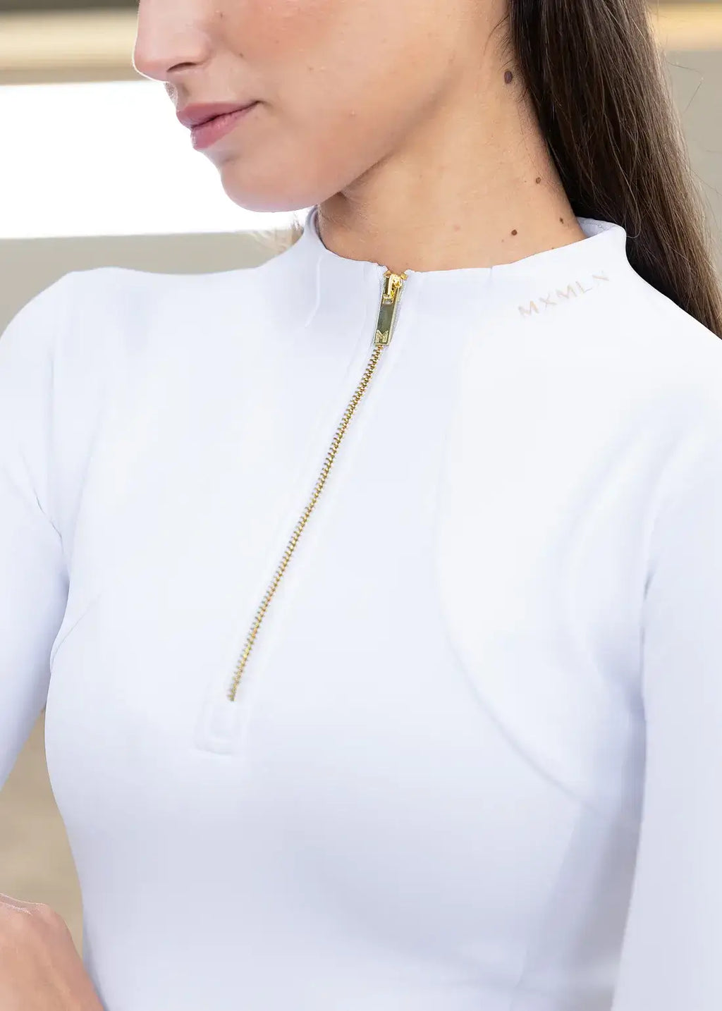 MAXIMILIAN EQUESTRIAN Winter Langarm Shirt Base Layer white gold