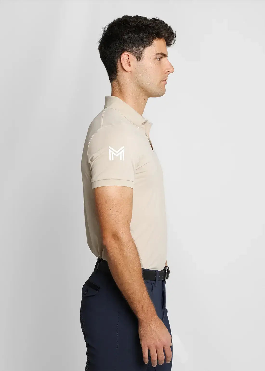 MAXIMILIAN EQUESTRIAN Blaze Polo Shirt Sand