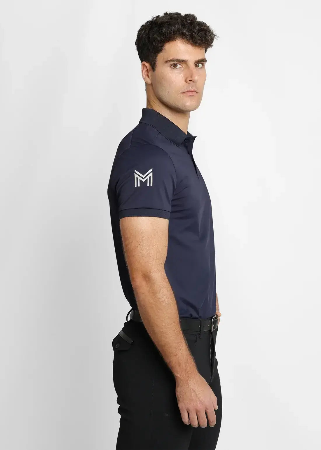 MAXIMILIAN EQUESTRIAN Blaze Polo Shirt Navy