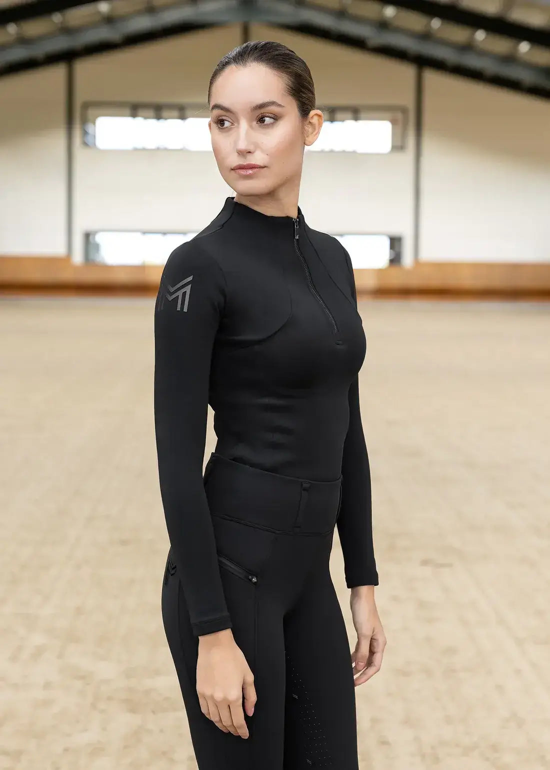 MAXIMILIAN EQUESTRIAN Winter Langarm Shirt Base Layer schwarz