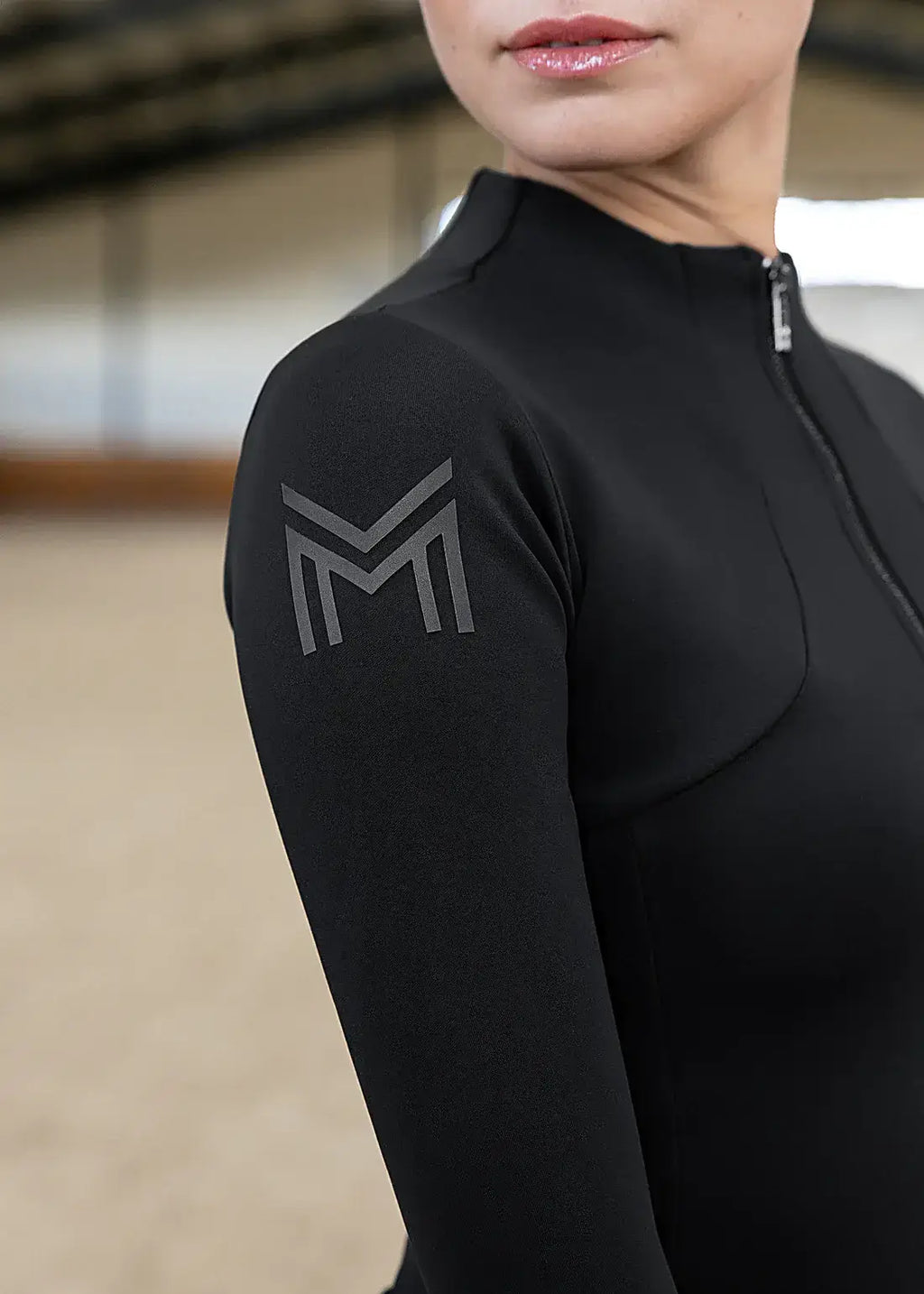 MAXIMILIAN EQUESTRIAN Winter Langarm Shirt Base Layer schwarz