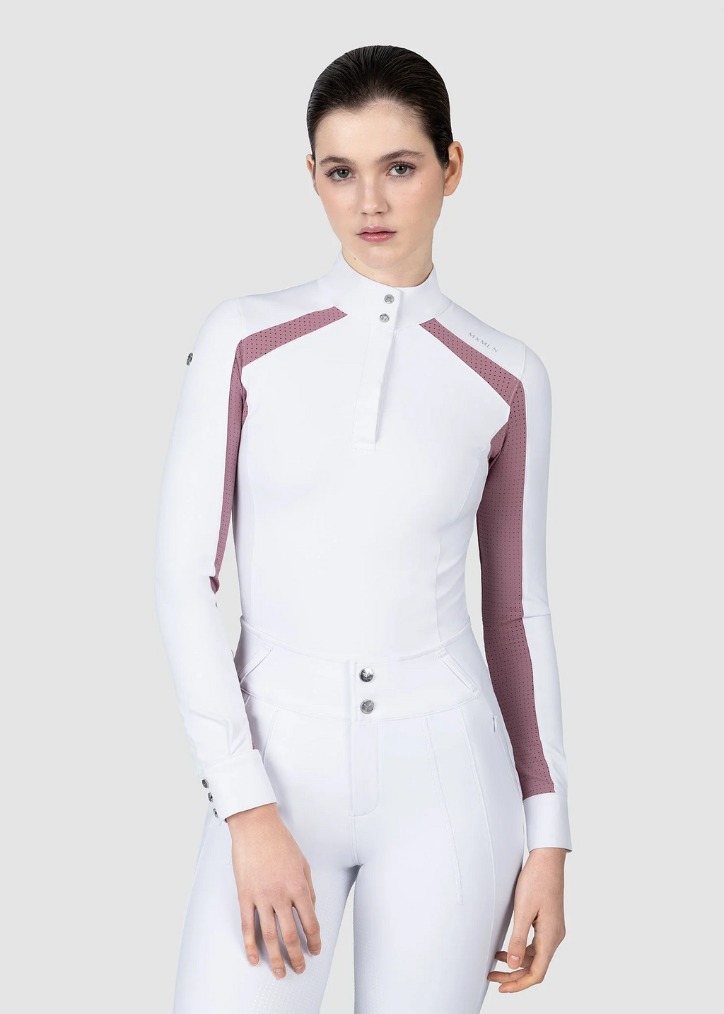 MAXIMILIAN EQUESTRIAN Aveen Langarm Show Shirt weiß mauve