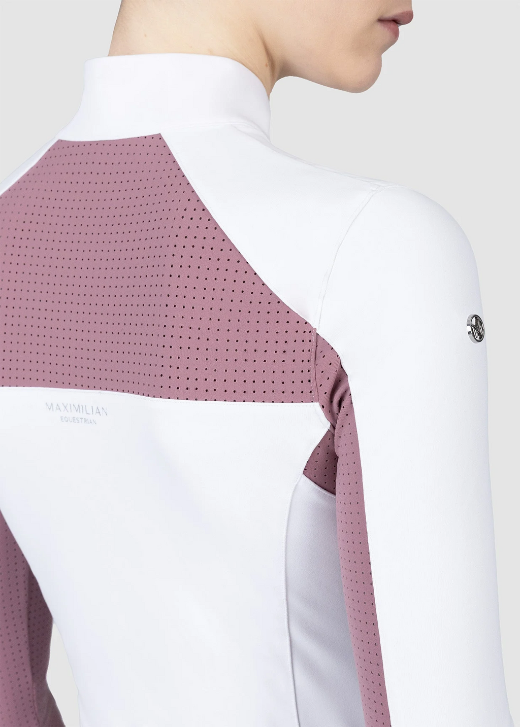 MAXIMILIAN EQUESTRIAN Aveen Langarm Show Shirt weiß mauve