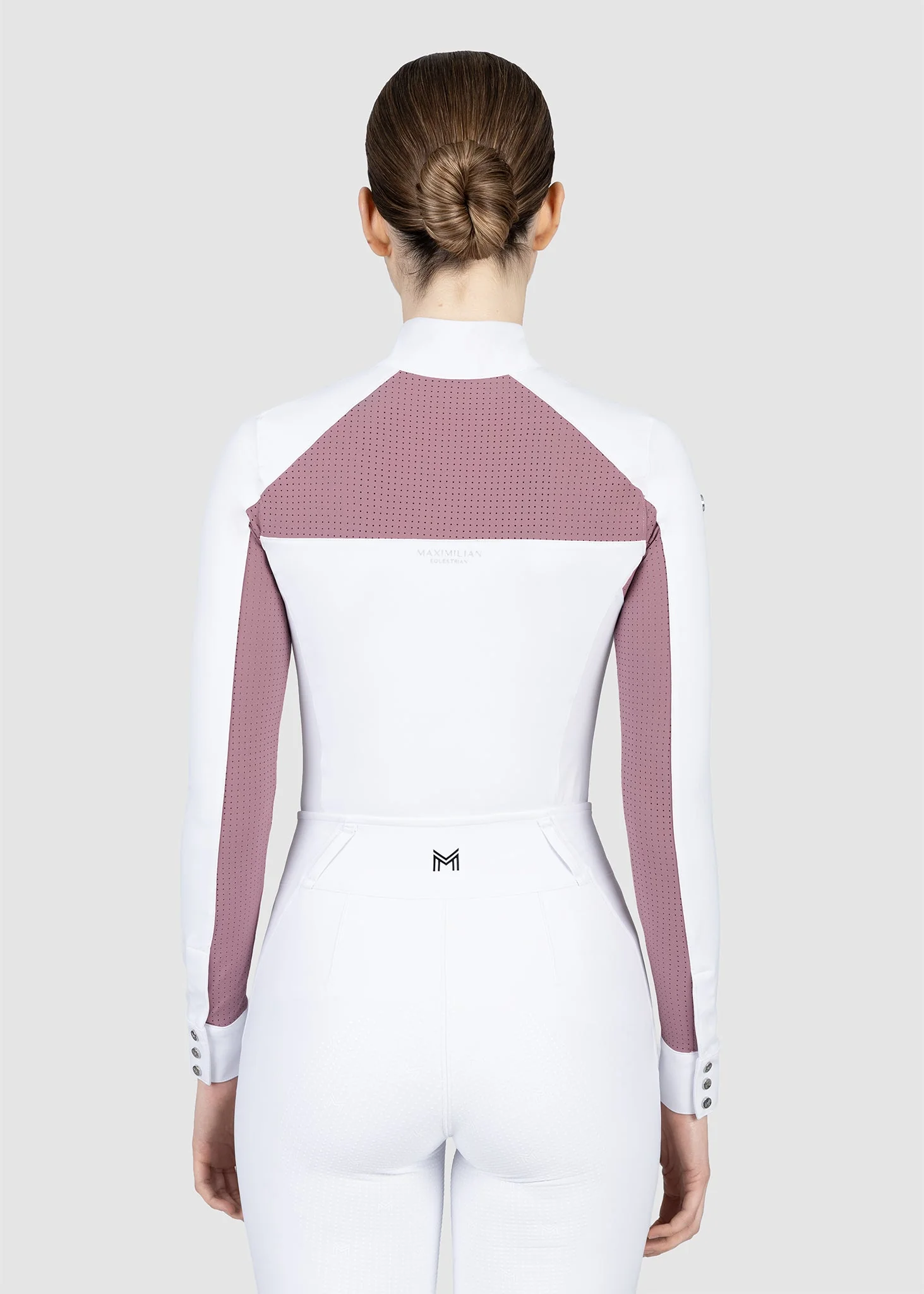 MAXIMILIAN EQUESTRIAN Aveen Langarm Show Shirt weiß mauve