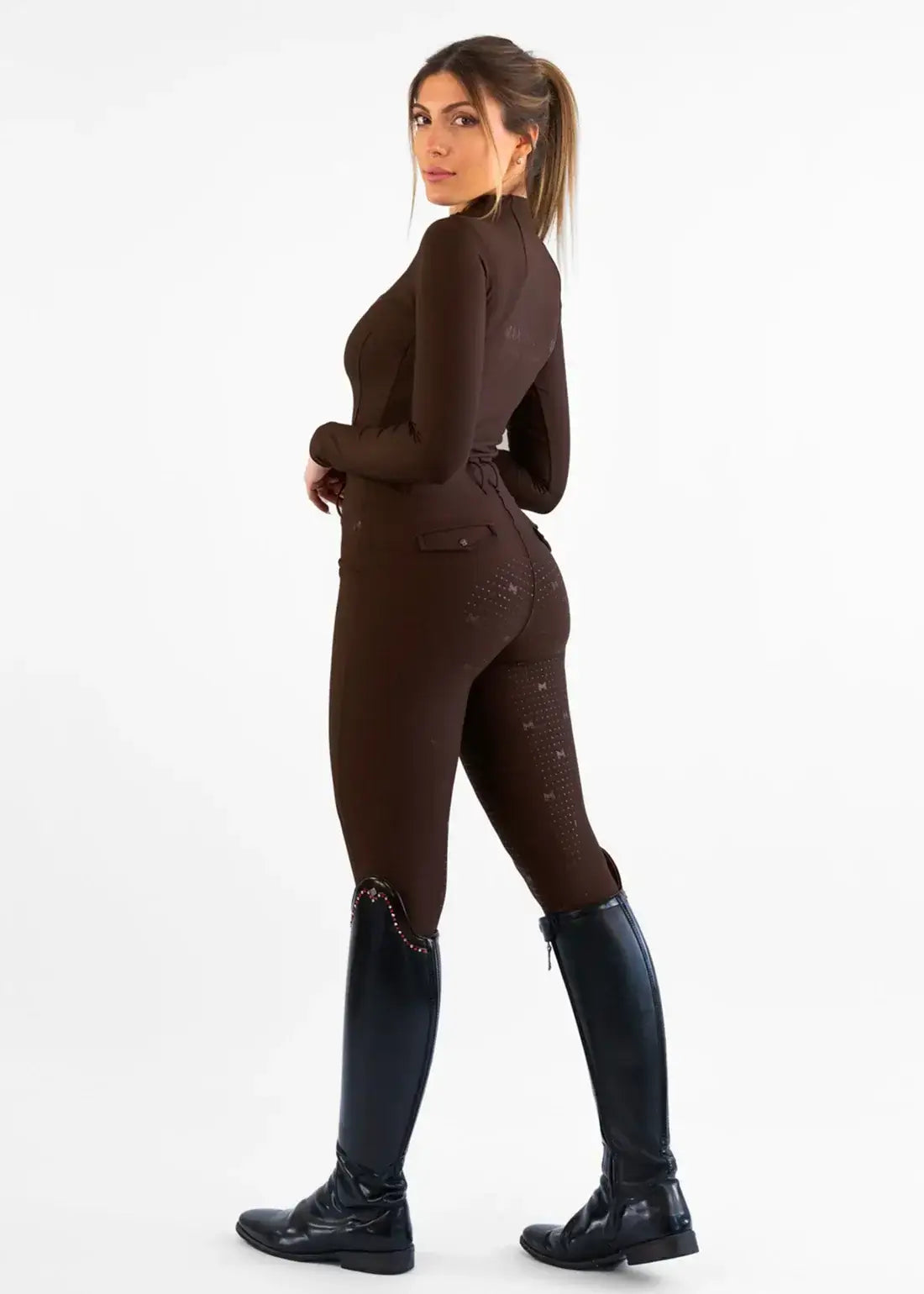 MAXIMILIAN EQUESTRIAN Pro Riding Leggings chocolate