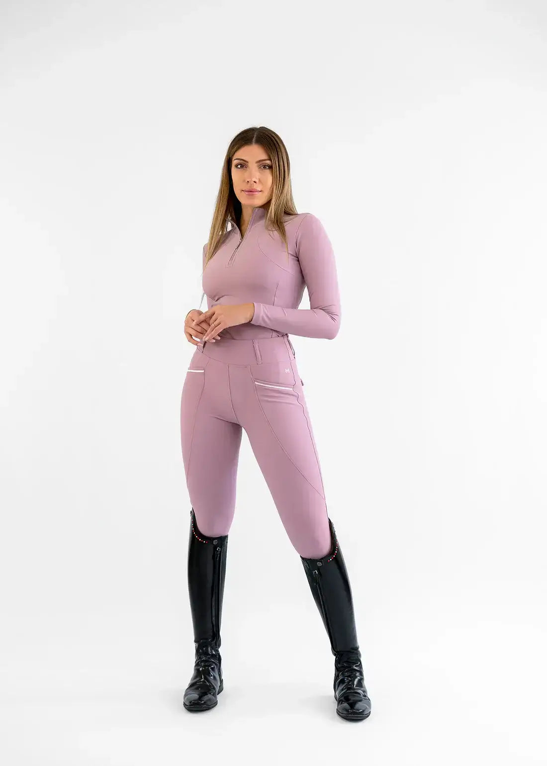 MAXIMILIAN EQUESTRIAN Langarm Base Layer mauve