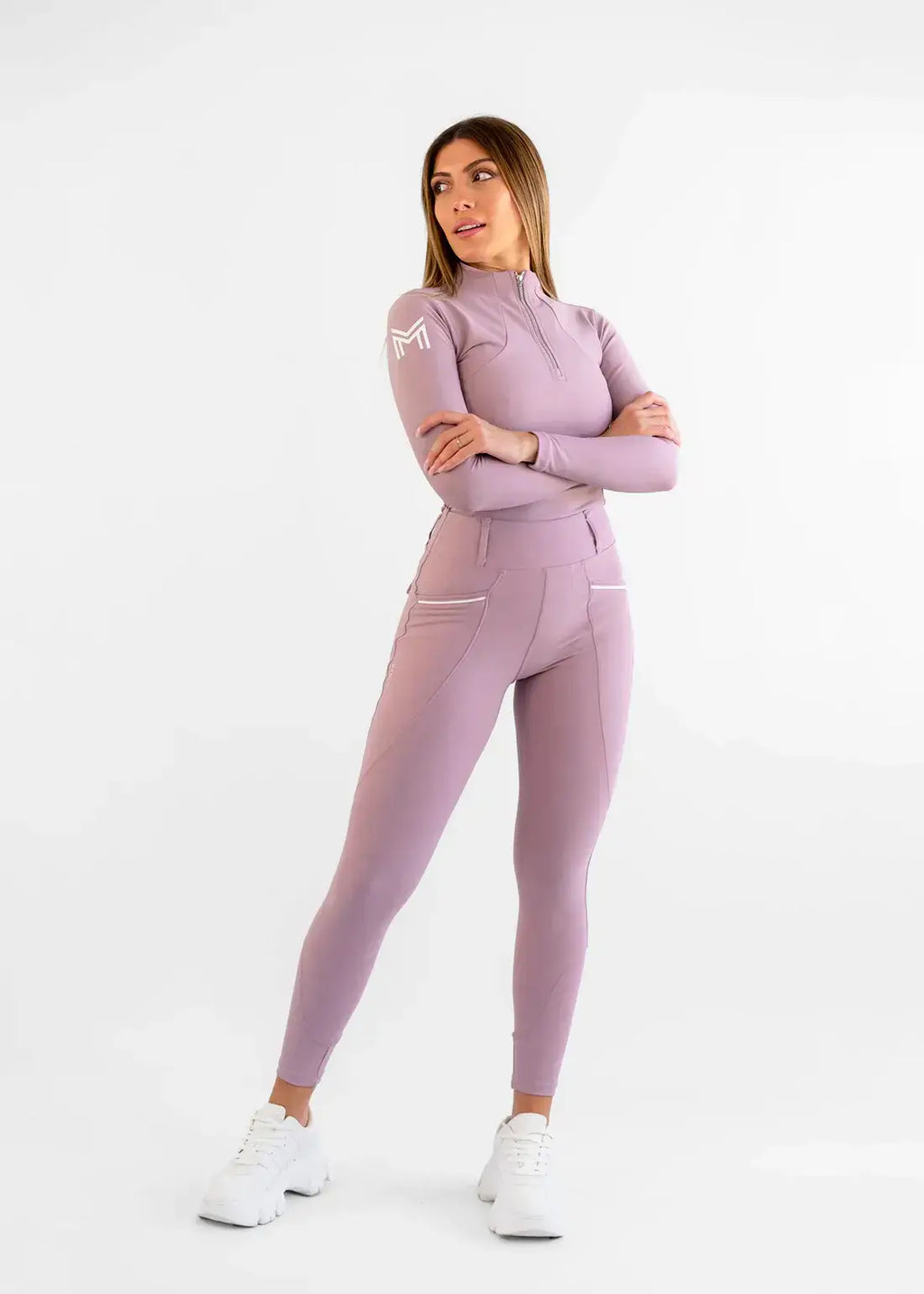 MAXIMILIAN EQUESTRIAN Pro Riding Leggings mauve