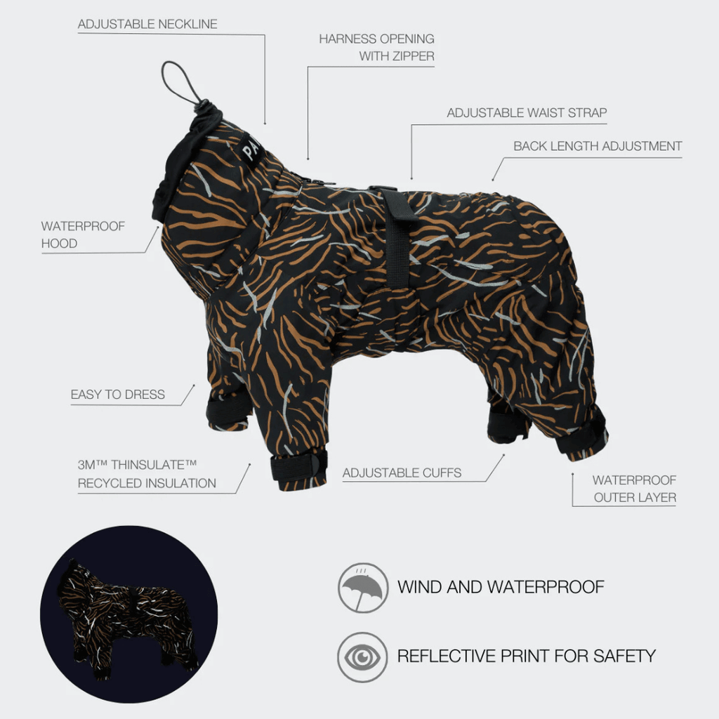 PAIKKA Winteranzug für Hunde coral