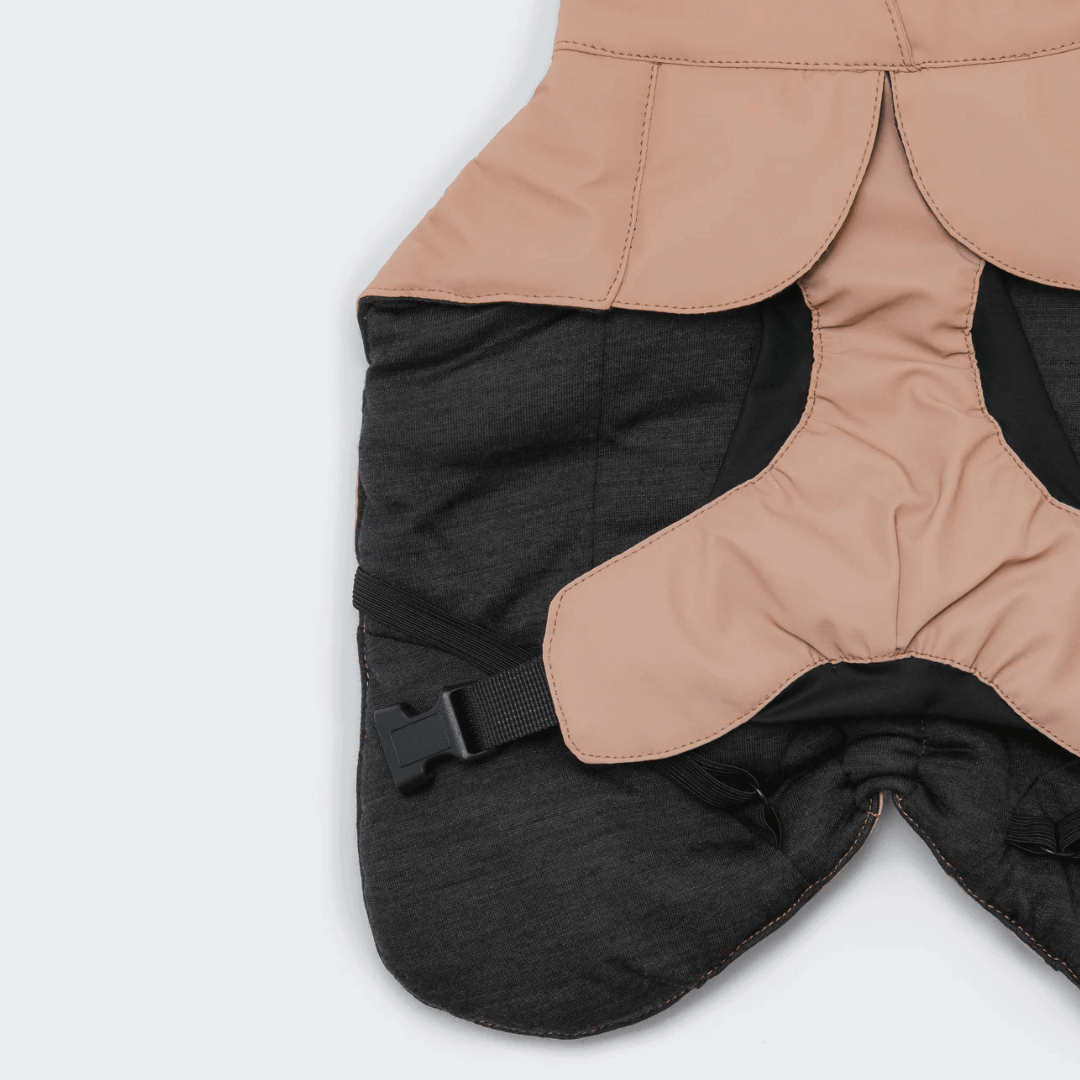 PAIKKA Visibility Wintermantel für Hunde Wool Taupe