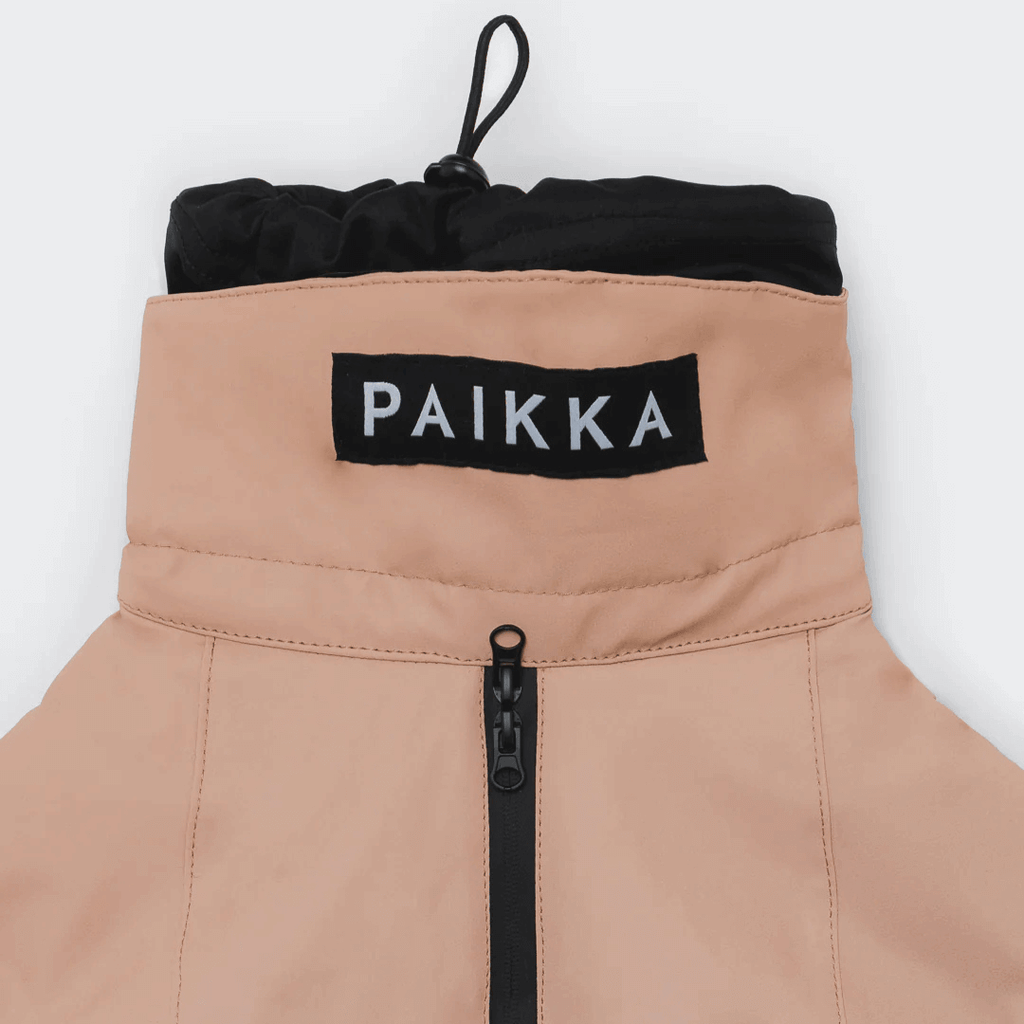 PAIKKA Visibility Wintermantel für Hunde Wool Taupe