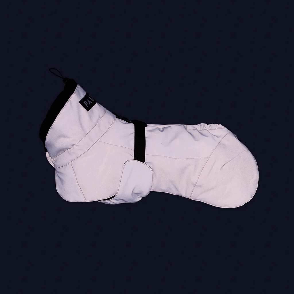 PAIKKA Visibility Wintermantel für Hunde Wool Rose