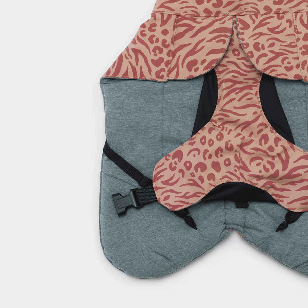 PAIKKA Visibility Wintermantel für Hunde Red Mix