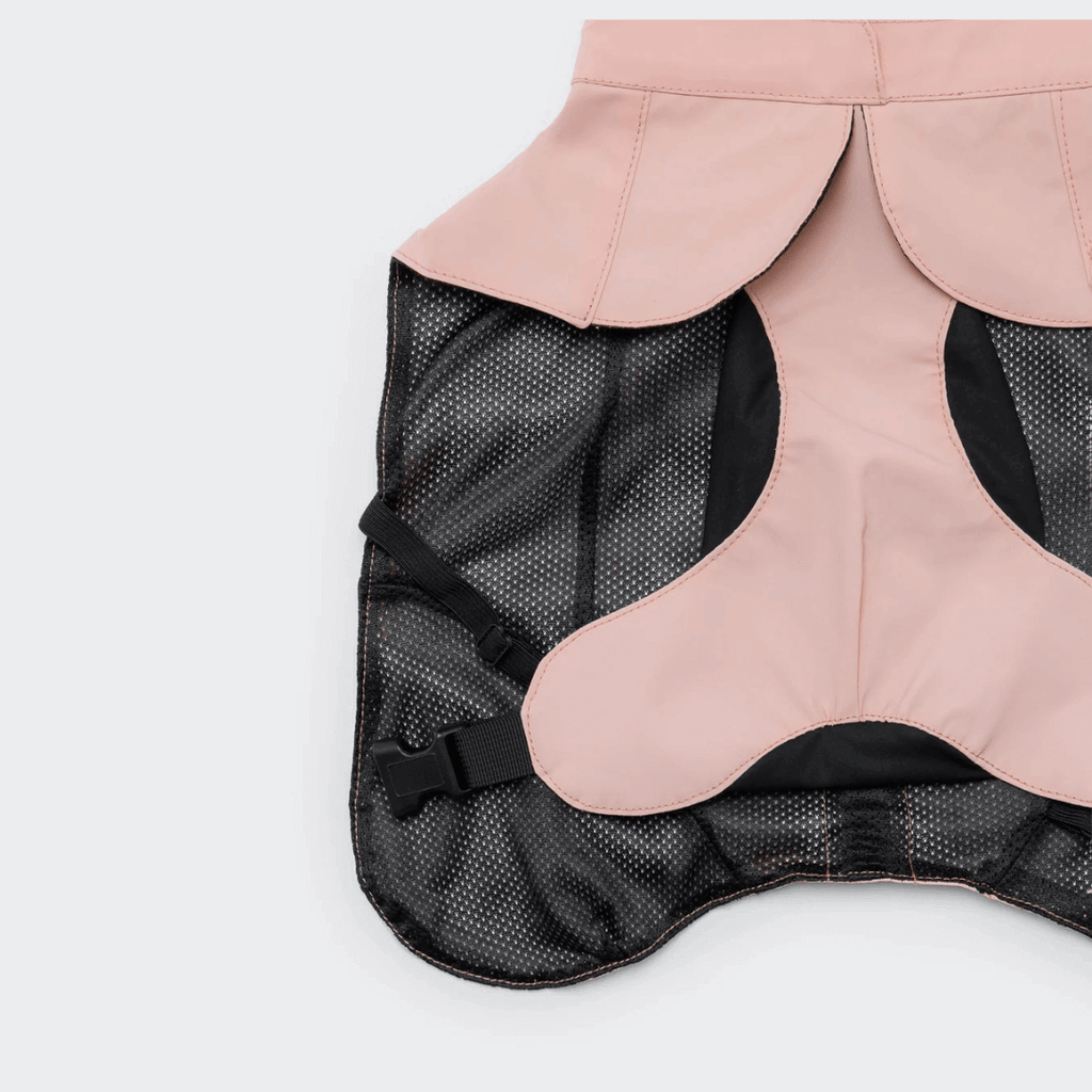 PAIKKA Visibility Regenmantel Lite für Hunde Rose