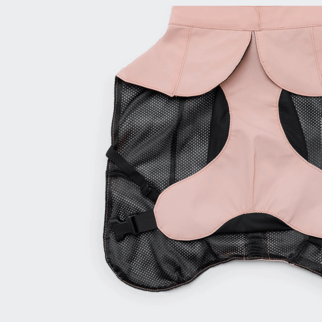 PAIKKA Visibility Regenmantel Lite für Hunde Rose