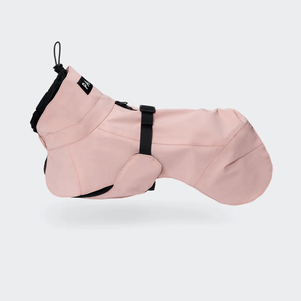 PAIKKA Visibility Regenmantel Lite für Hunde Rose