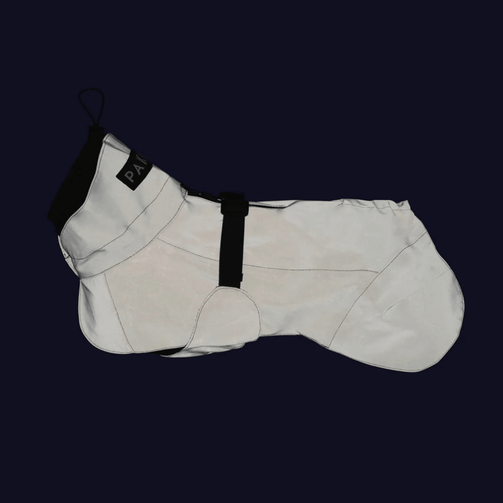 PAIKKA Visibility Regenmantel Lite für Hunde Taupe