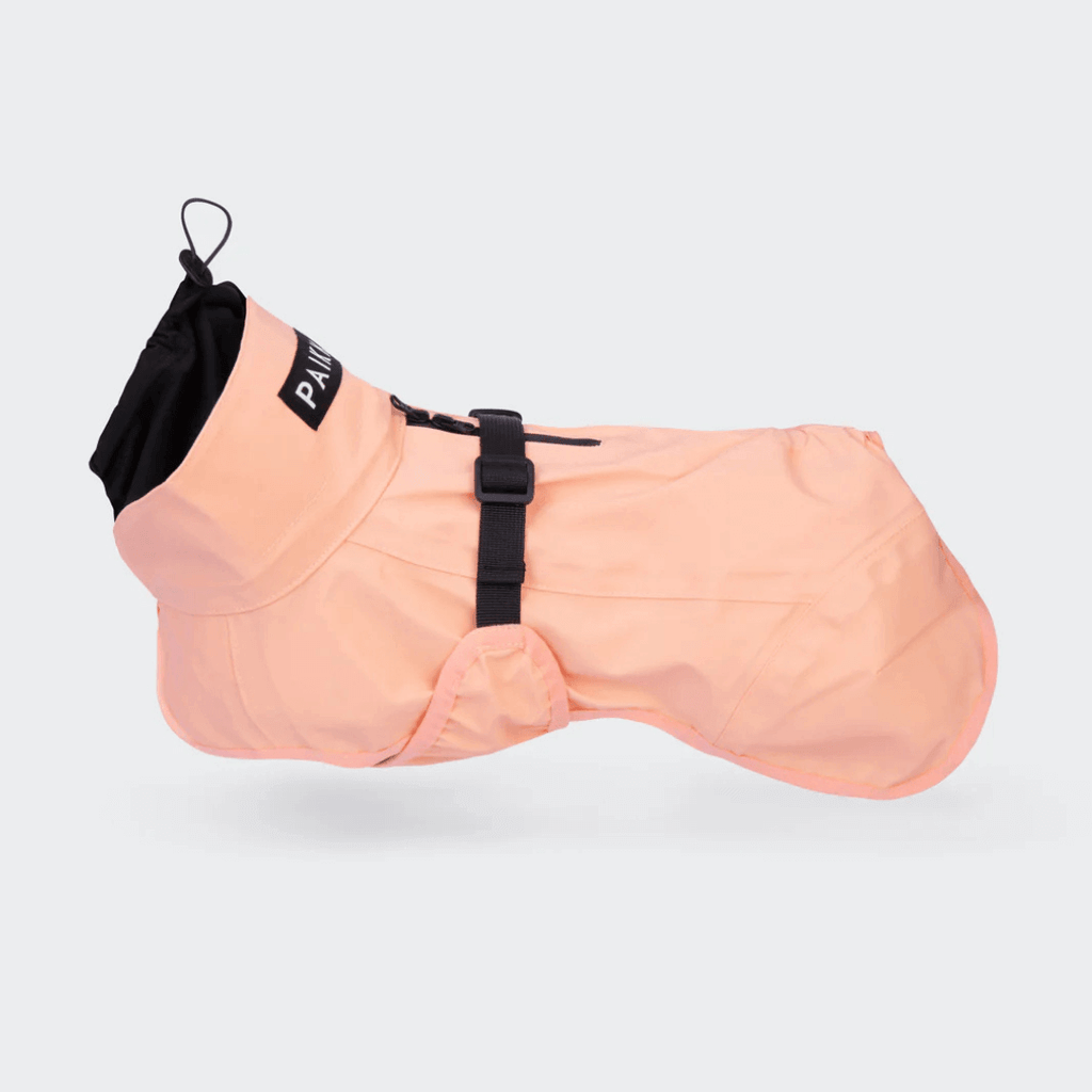 PAIKKA Reflektierender Regenmantel für Hunde Pfirsich