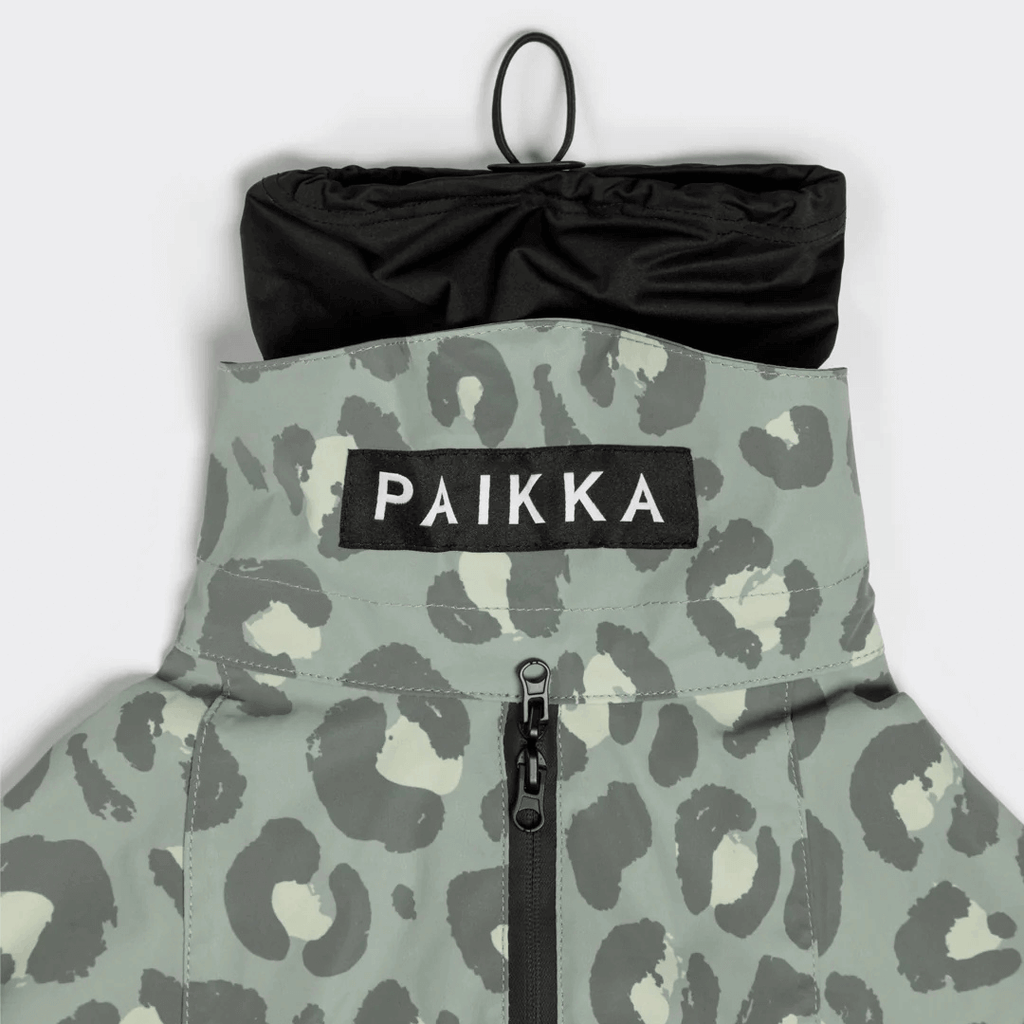 PAIKKA Visibility Regenmantel Lite für Hunde Leo grün