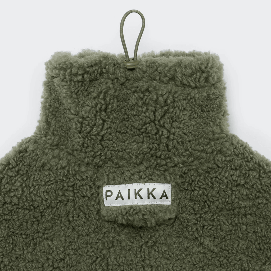 PAIKKA Sherpa Mantel für Hunde – Olive