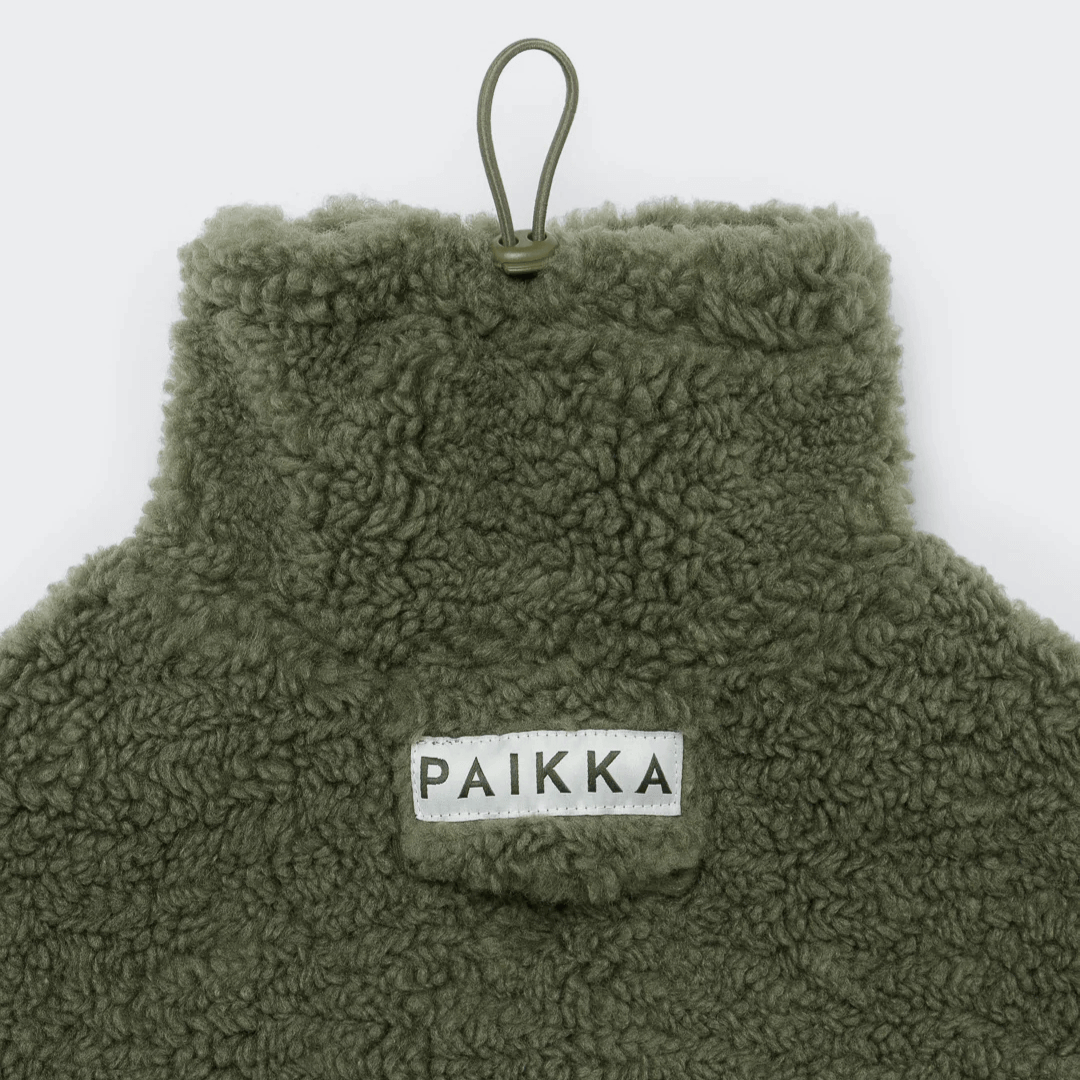 PAIKKA Sherpa Mantel für Hunde – Olive