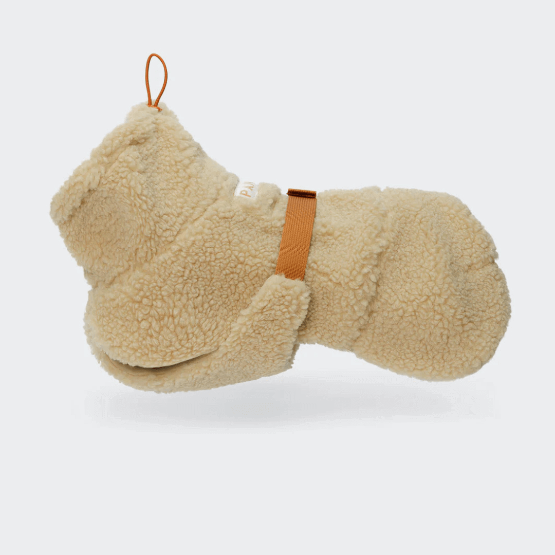 PAIKKA Sherpa Mantel für Hunde – Taupe