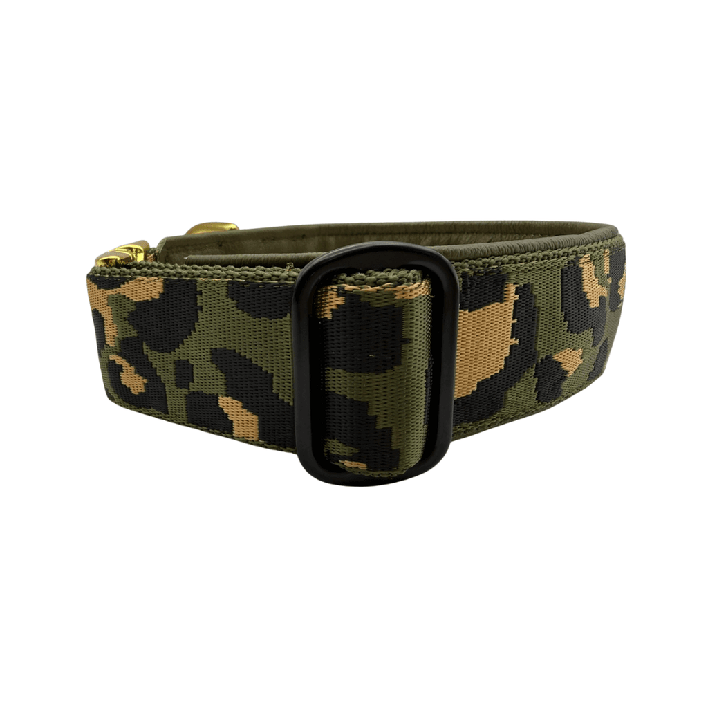 Amia De Lis Hundehalsband Leoliebe oliv