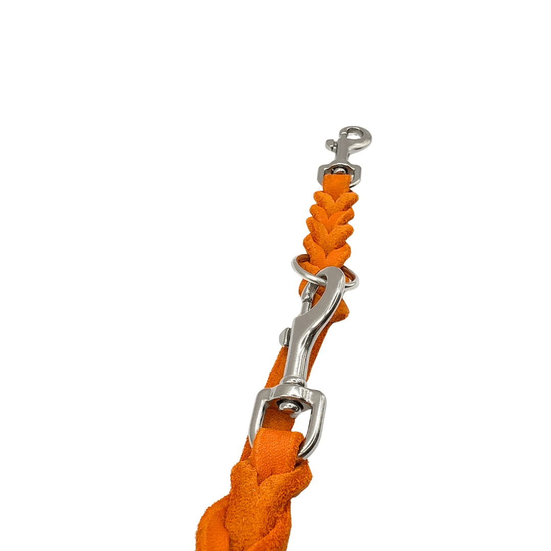 Amia De Lis Fettlederleine orange