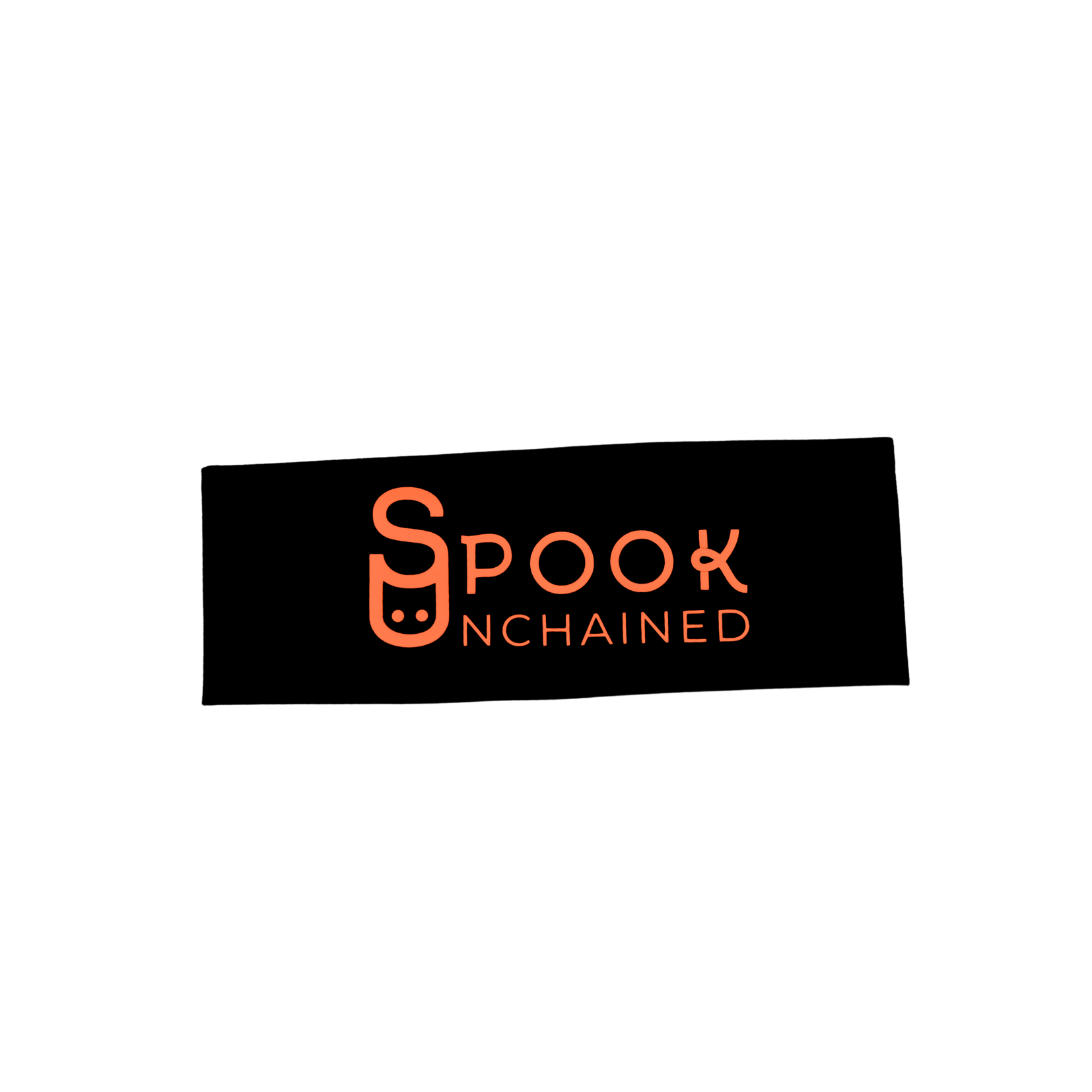 Spook Unchained Stirnband schwarz/ neon-orange