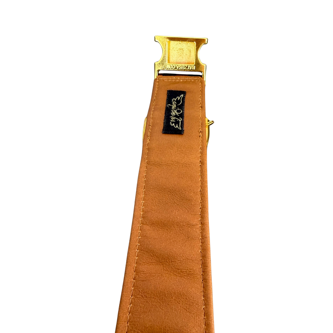 Amia De Lis Hundehalsband Leoliebe karamell