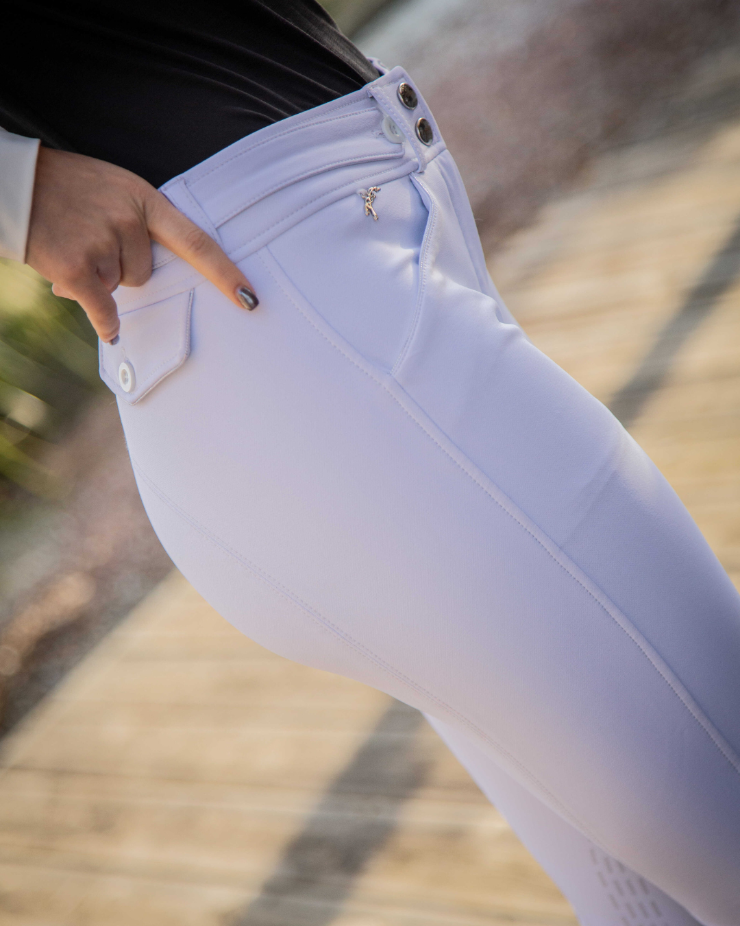 Penelope Reithose New Point Sellier weiß