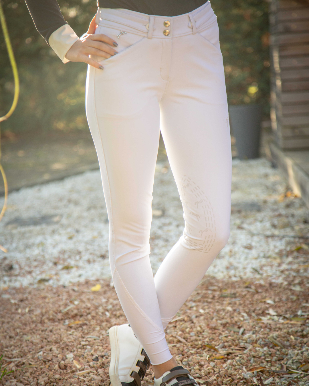 Penelope Reithose New Point Sellier weiß