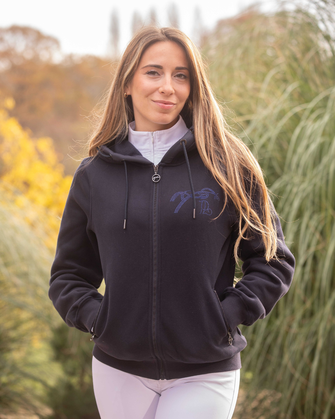 Penelope Hoodie Fluore blau