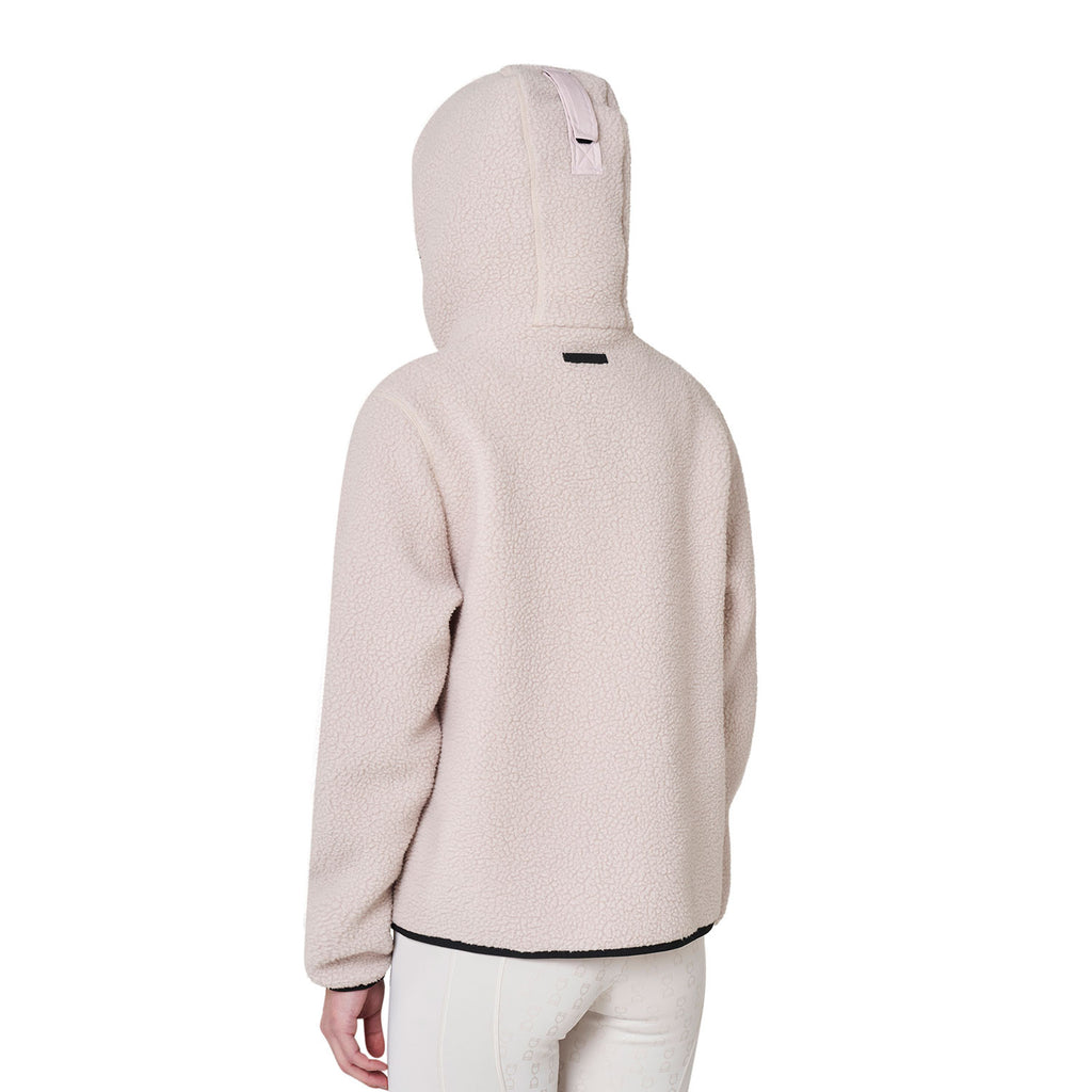 Equestro Damen-Teddyfleece-Hoodie mit Reißverschluss