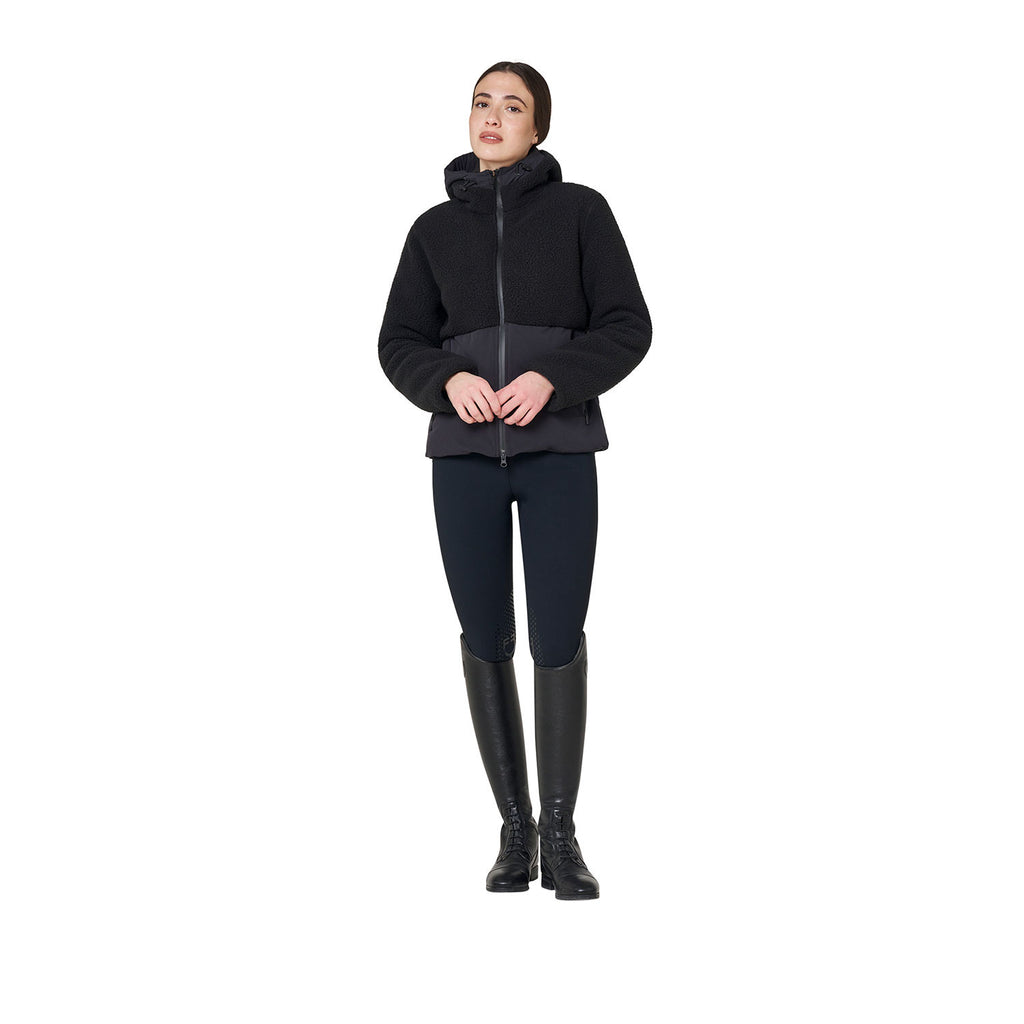 Equestro  Damen-Daunenjacke mit Teddy-Einsätzen