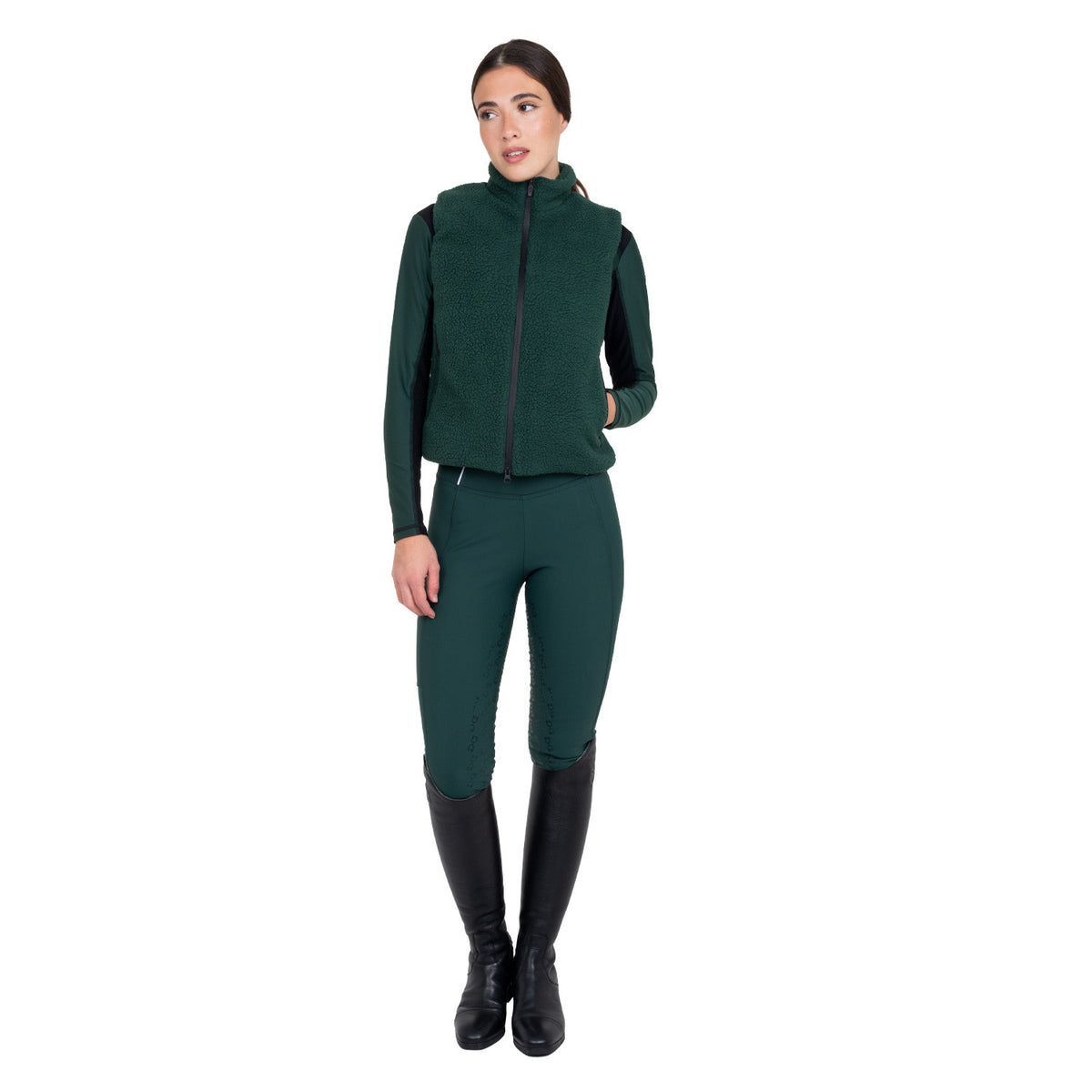 Equestro Damenweste mit Teddyfleece-Einsätzen