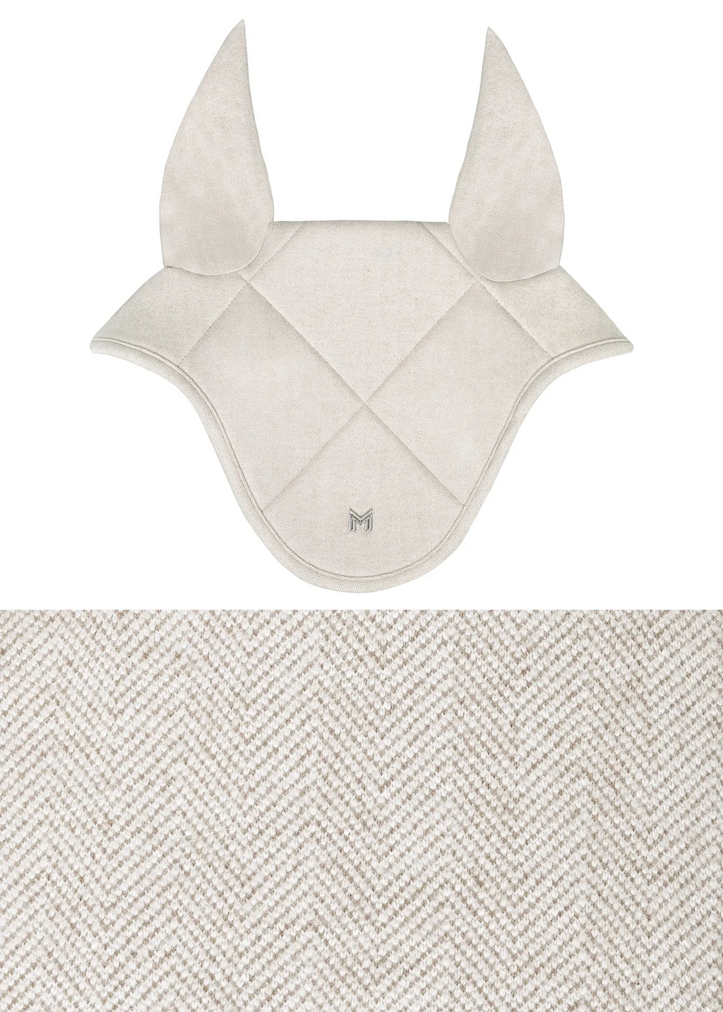 Maximilian Equestrian Herringbone Fliegenmütze beige