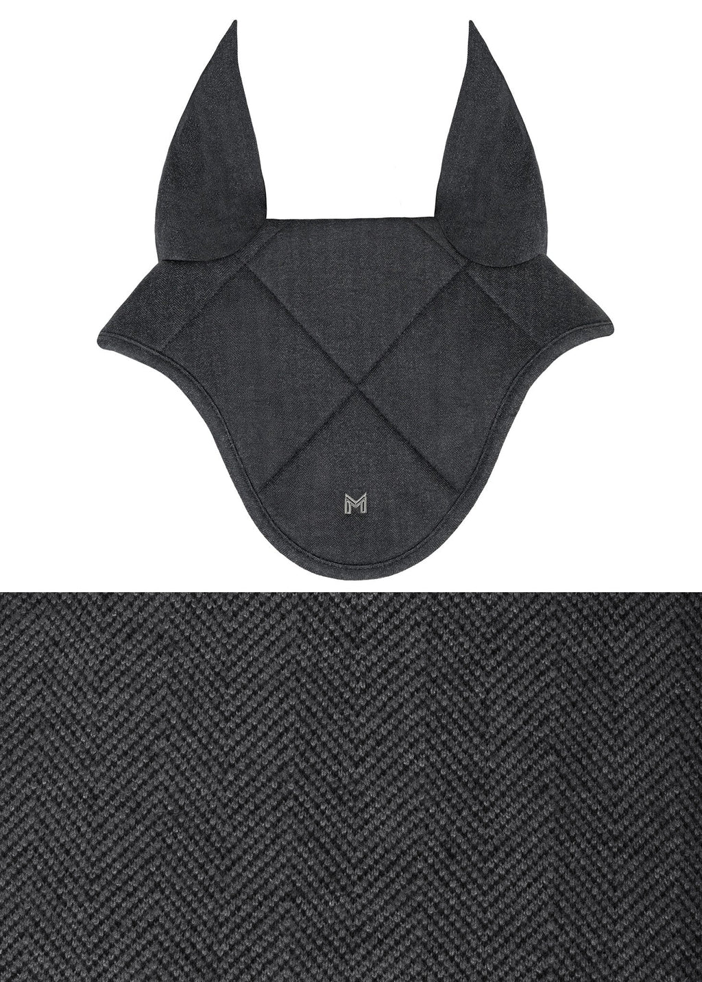 Maximilian Equestrian Herringbone Fliegenmütze graphite