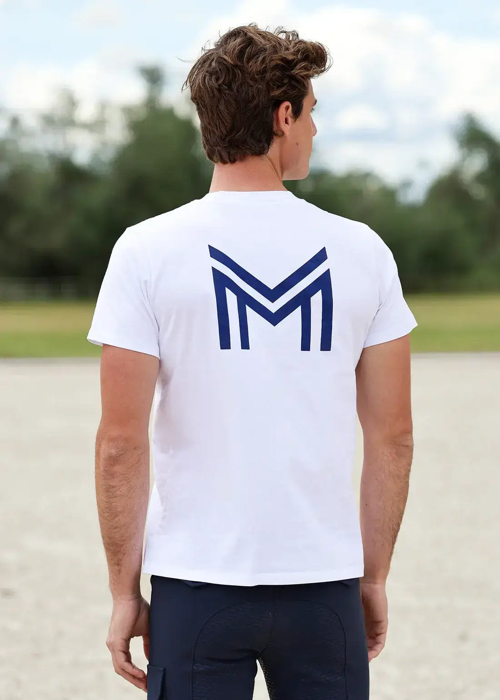 MAXIMILIAN EQUESTRIAN Men Symbol T-Shirt White