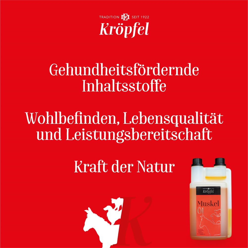 Kröpfel Muskelöl für Tiere