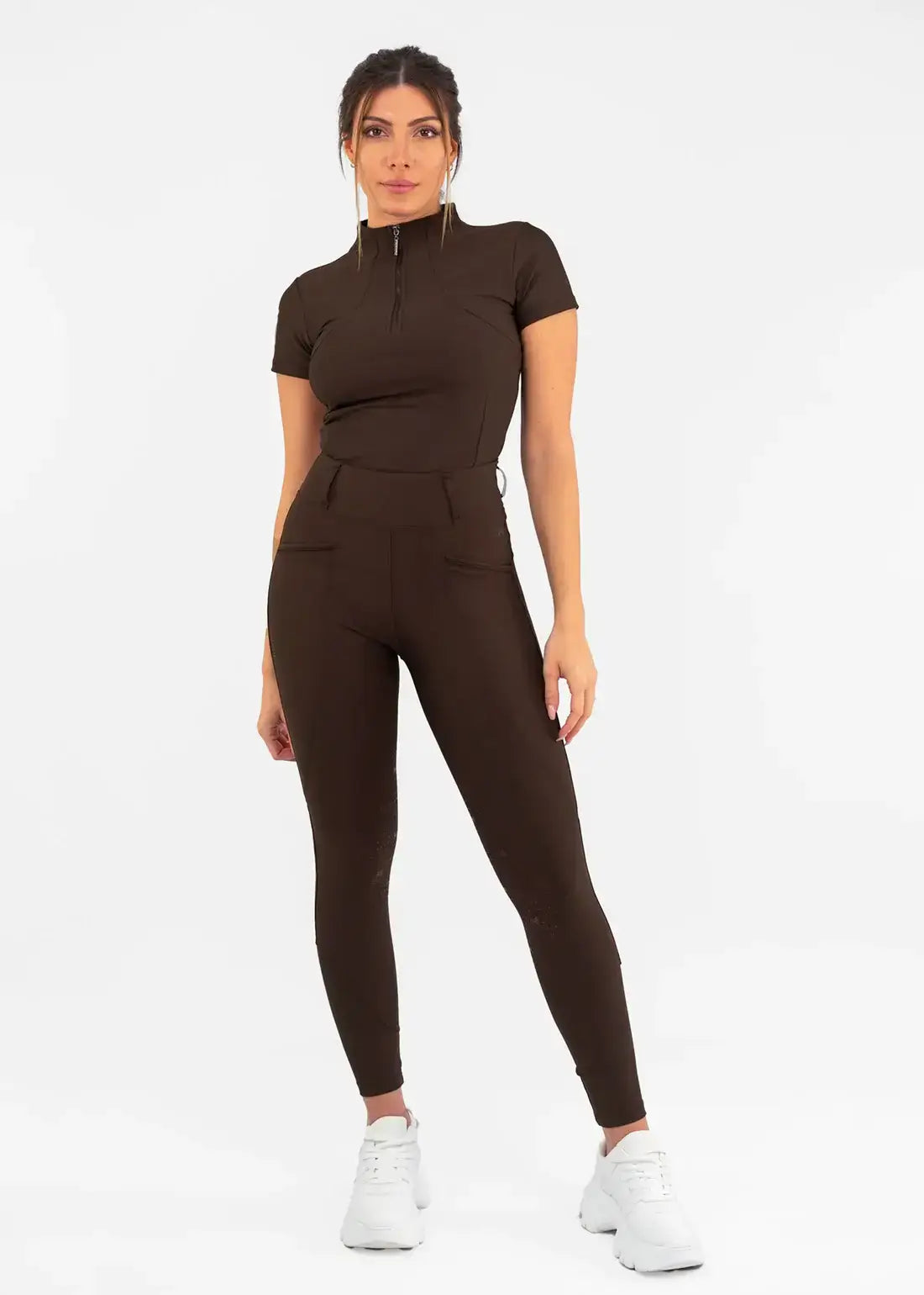 MAXIMILIAN EQUESTRIAN Kurzarm Shirt Base Layer chocolate