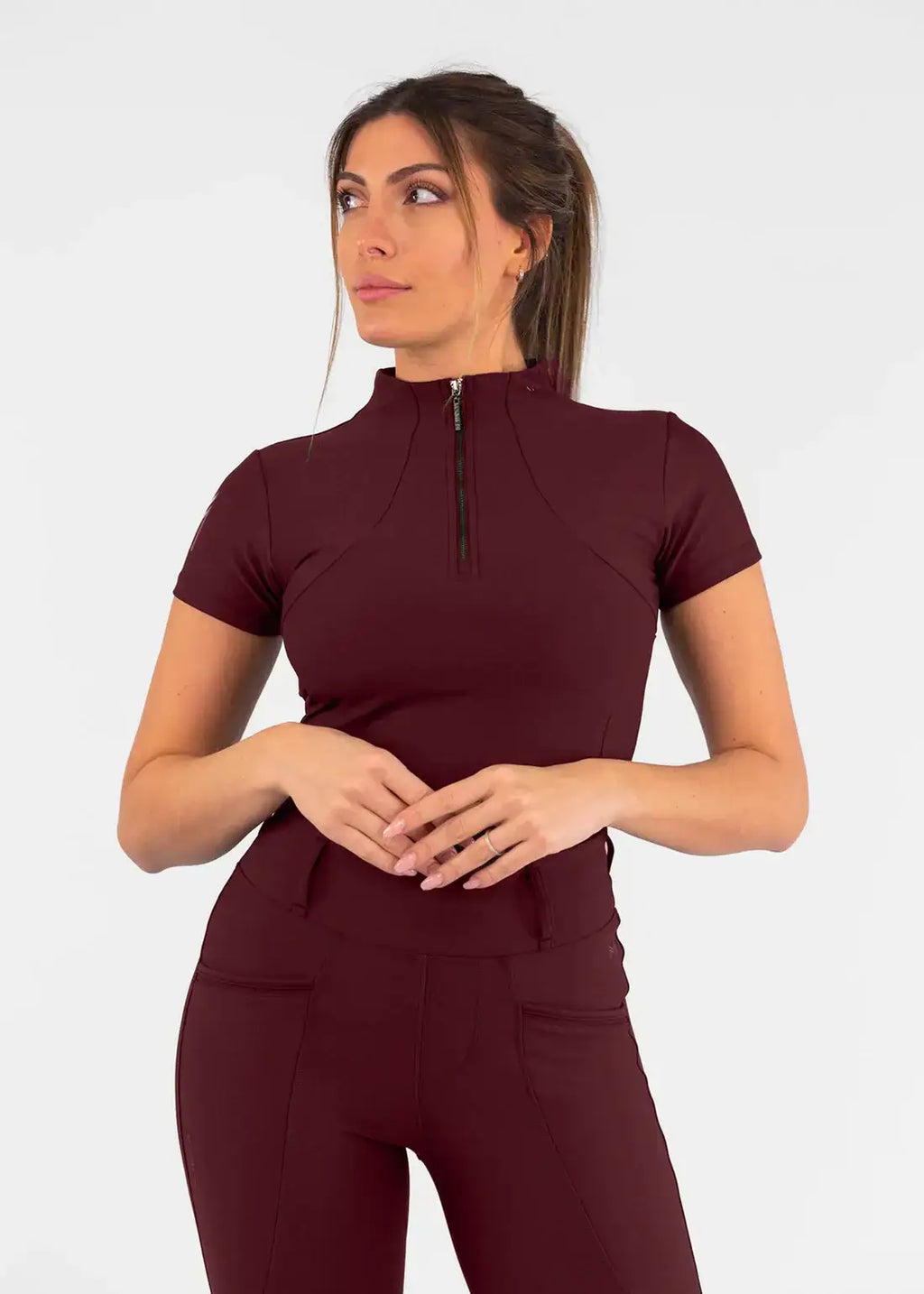 MAXIMILIAN EQUESTRIAN Pro Riding Leggings burgundy