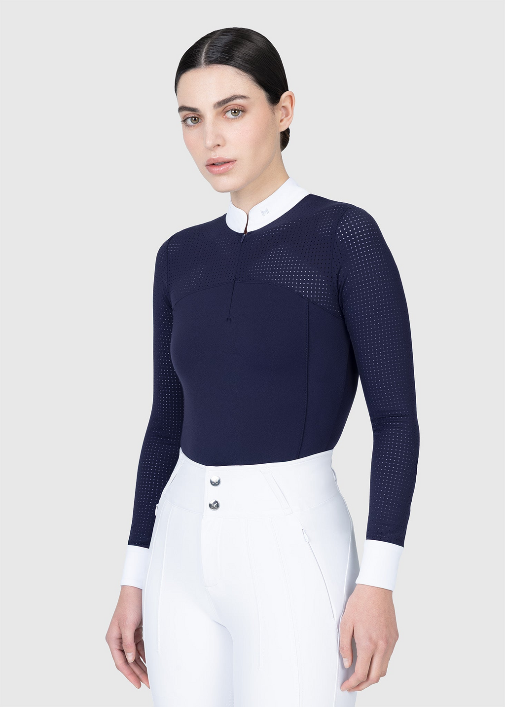 MAXIMILIAN EQUESTRIAN Grace Langarm Turniershirt navy