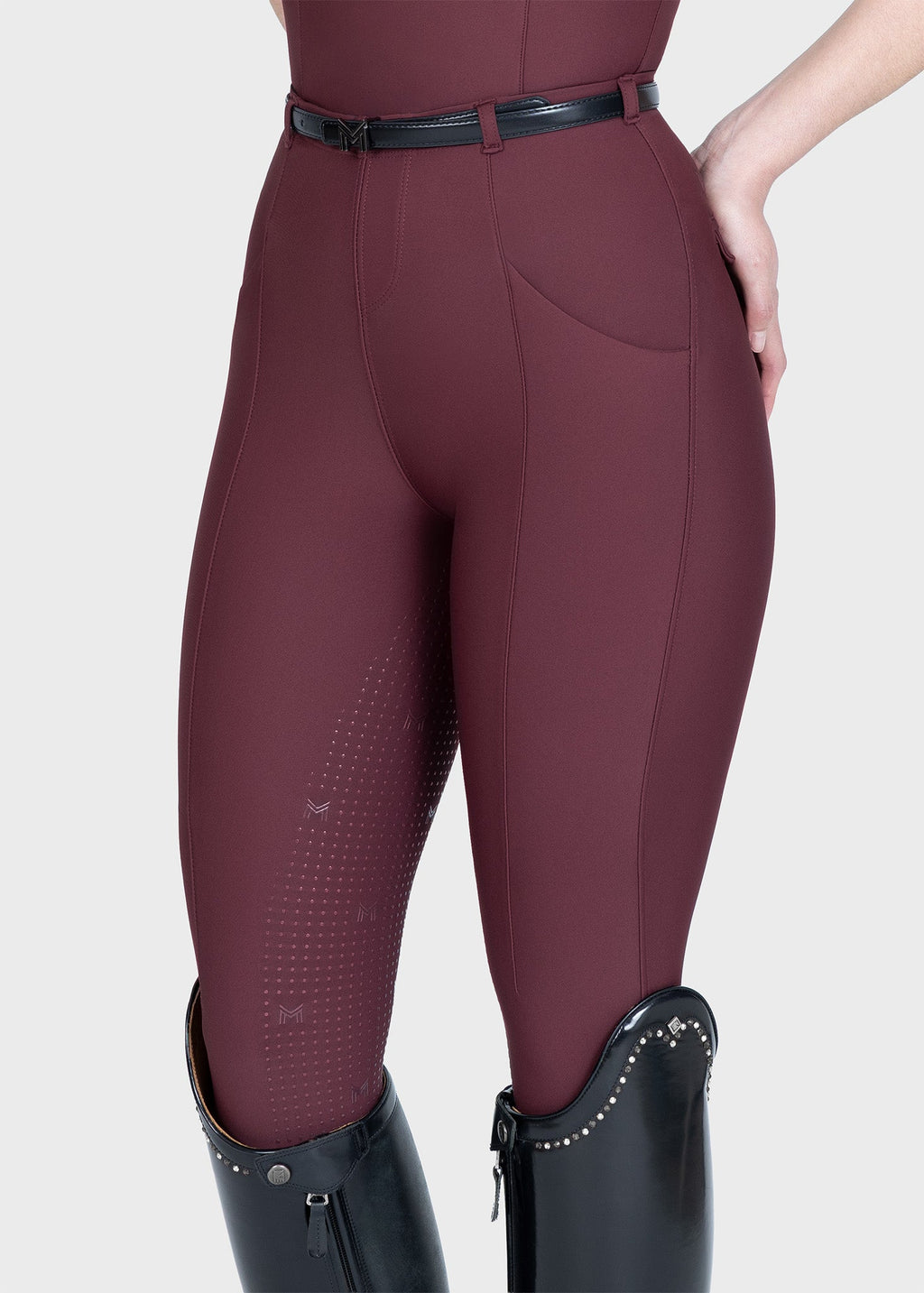 MAXIMILIAN EQUESTRIAN Velya Riding Leggings rosewood
