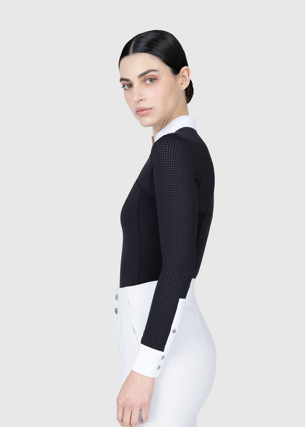 MAXIMILIAN EQUESTRIAN Grace Langarm Turniershirt schwarz