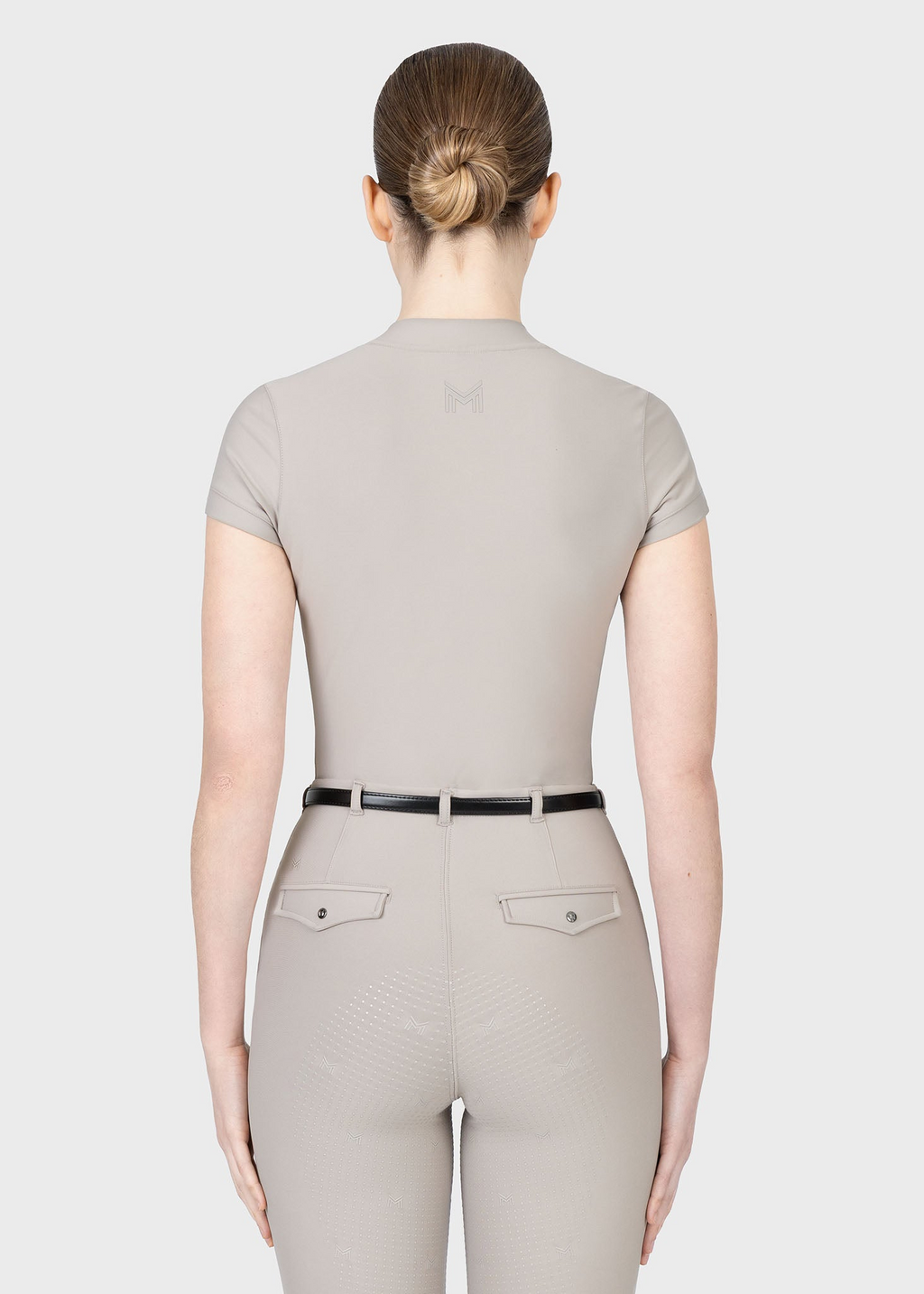 MAXIMILIAN EQUESTRIAN Velya Kurzarm Polo Shirt taupe