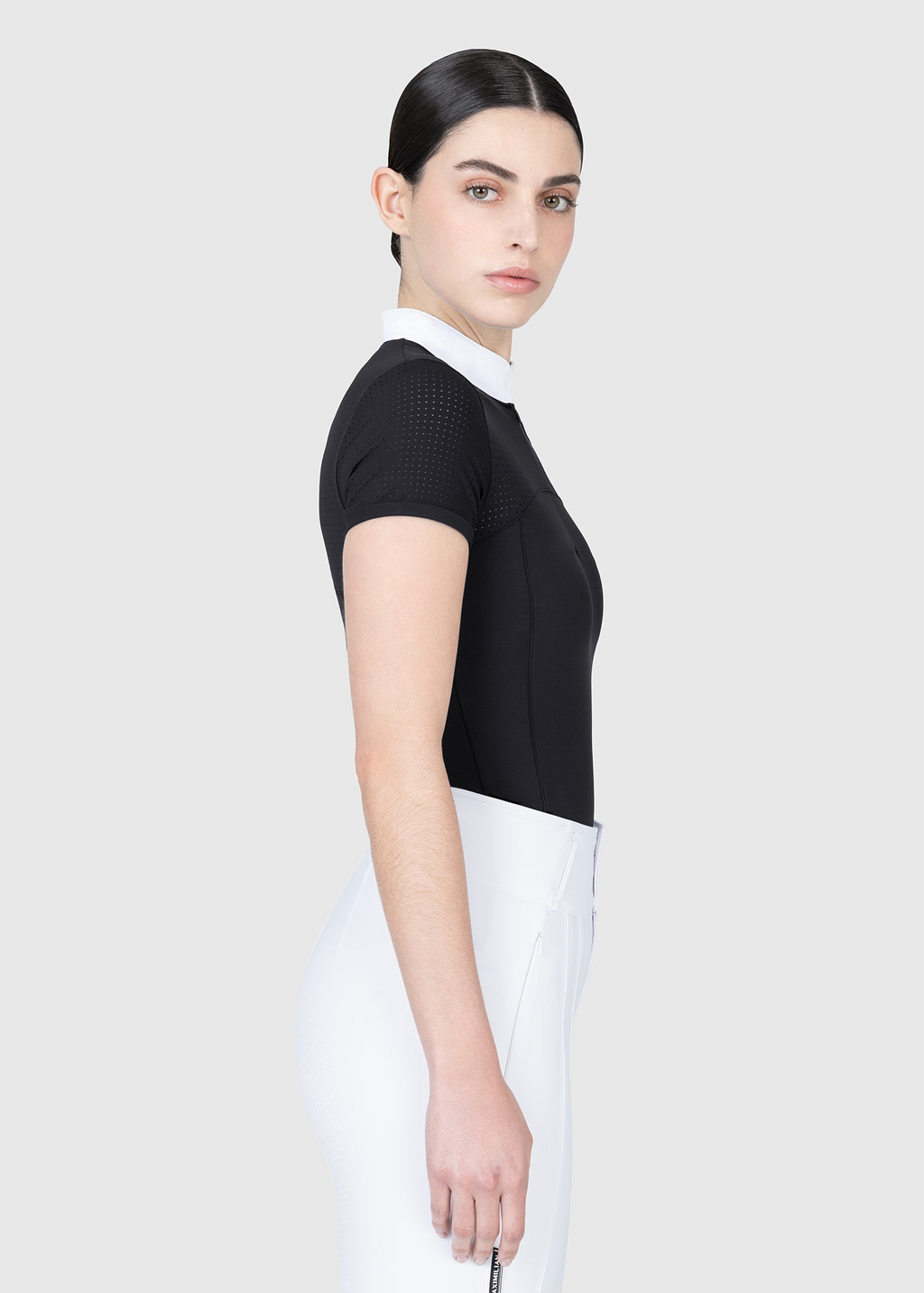 MAXIMILIAN EQUESTRIAN Grace Kurzarm Turniershirt schwarz