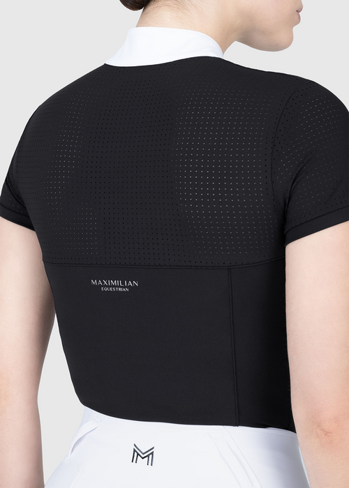 MAXIMILIAN EQUESTRIAN Grace Camicia da concorso a maniche corte nero